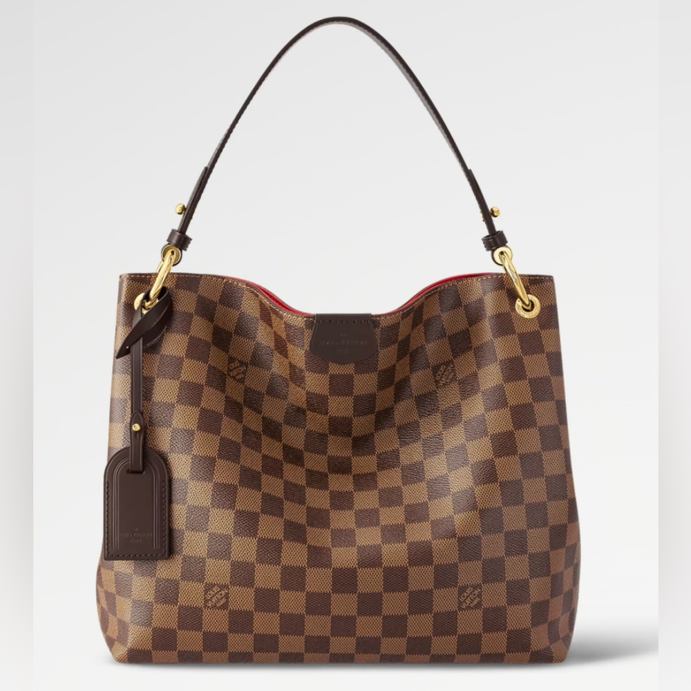 Authentic Louis Vuitton Graceful PM Damier Ebene  w/Receipt Dust bag and Box
